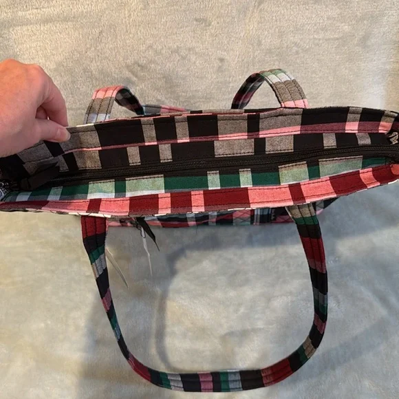 Vera Bradley Vera Tote Ribbons Plaid - Picture 5 of 15